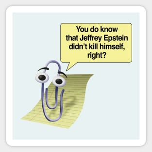 Microsoft Clippy / Jeffrey Epstein Sticker